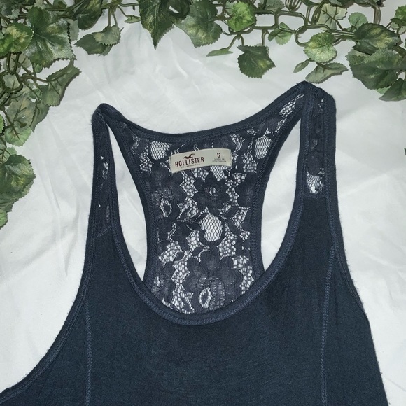 Hollister Dark Blue Laced Tank Top - Picture 3 of 5